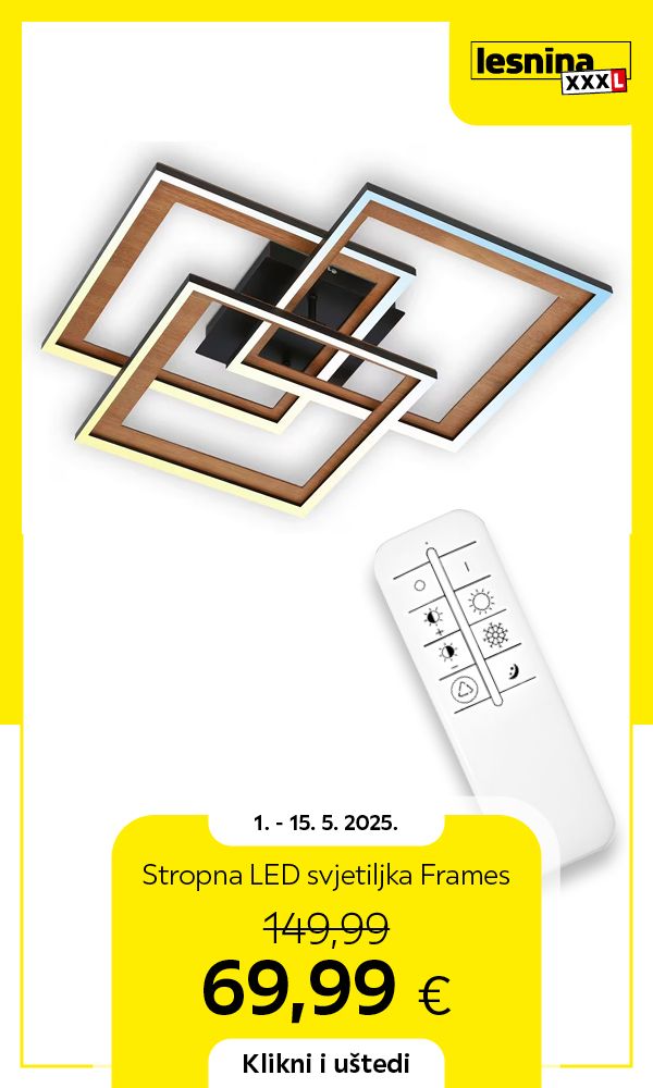 STROPNA LED SVJETILJKA FRAMES
