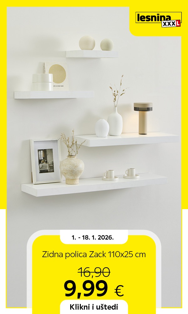 ZIDNA POLICA ZACK 110x25 cm